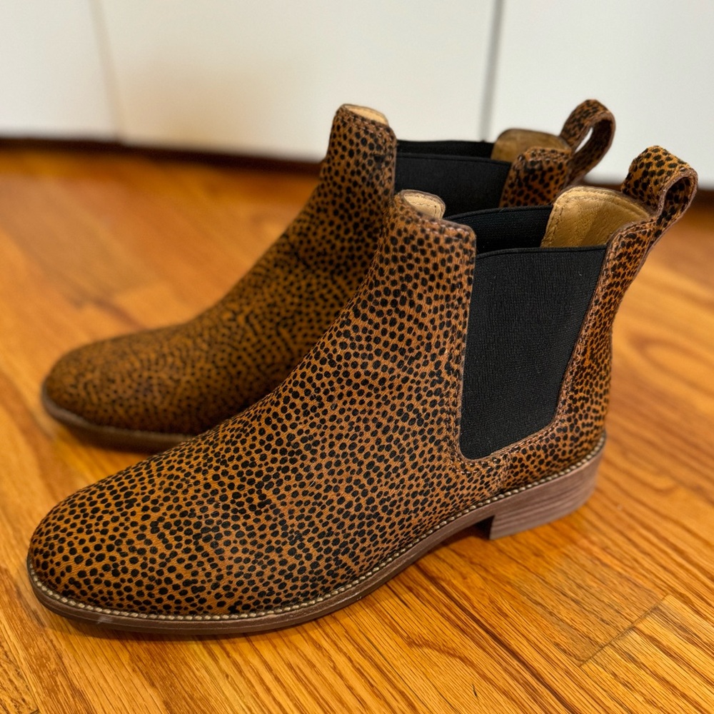 Madewell Ainsley Chelsea in Spotted Calf Hair